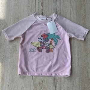 NEW 🆕 Disney Minnie Mouse Rashguard Swim Shirt - 18m/2T